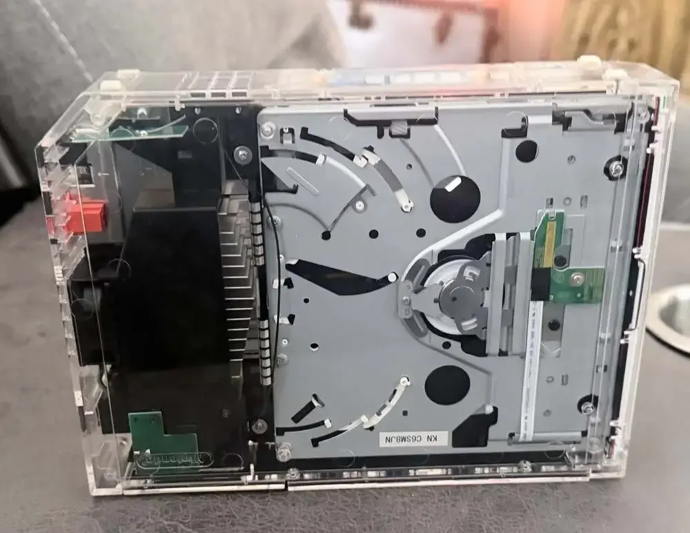 Nintendo Wii Console with Custom Transparent Clear Replacement Shell
